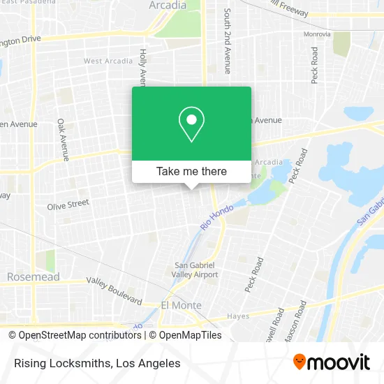 Rising Locksmiths map