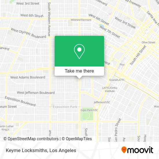 Keyme Locksmiths map
