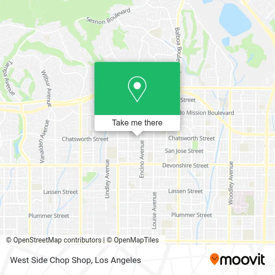 West Side Chop Shop map