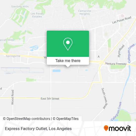 Express Factory Outlet map