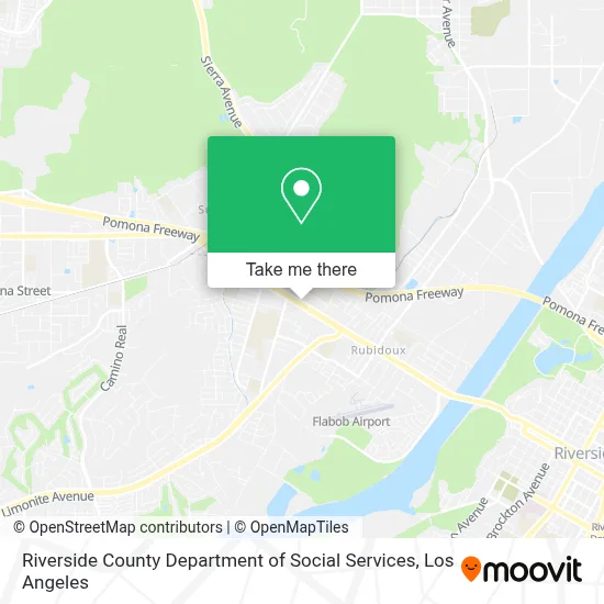Riverside County Department of Social Services map