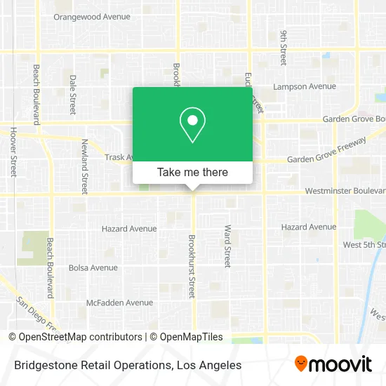 Bridgestone Retail Operations map