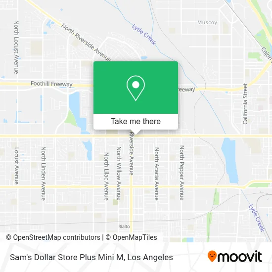 Sam's Dollar Store Plus Mini M map
