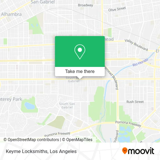 Keyme Locksmiths map