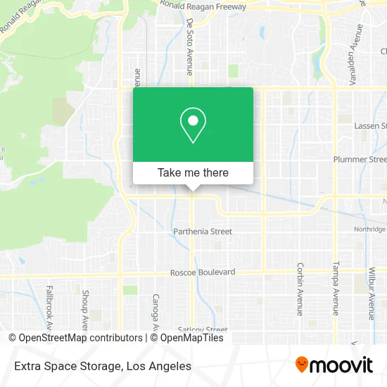 Extra Space Storage map