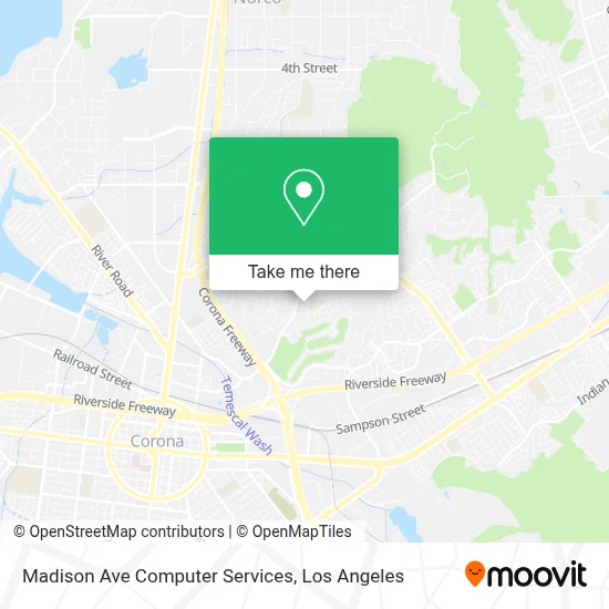 Madison Ave Computer Services map