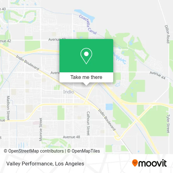 Valley Performance map