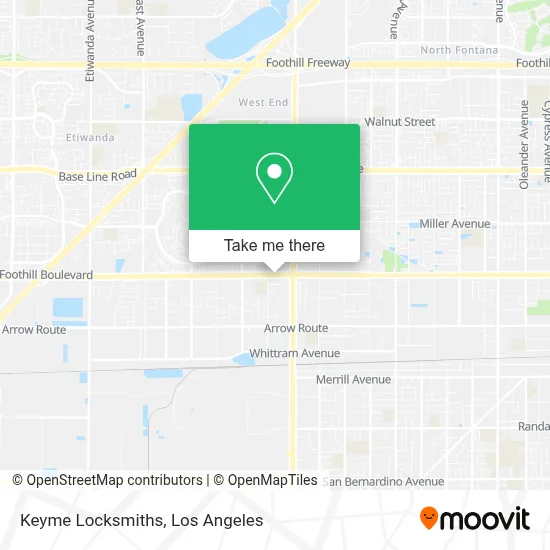 Keyme Locksmiths map