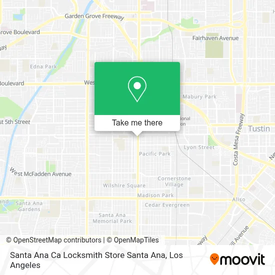 Santa Ana Ca Locksmith Store Santa Ana map