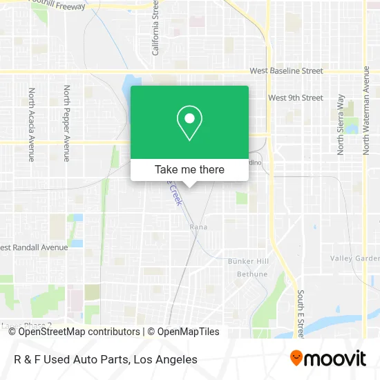 R & F Used Auto Parts map