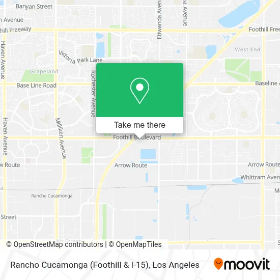 Rancho Cucamonga (Foothill & I-15) map
