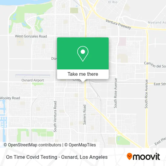 On Time Covid Testing - Oxnard map