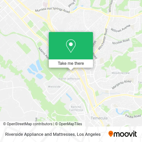 Riverside Appliance and Mattresses map