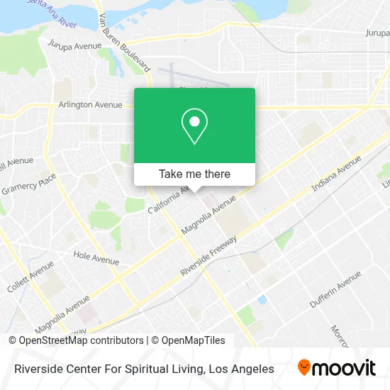 Riverside Center For Spiritual Living map