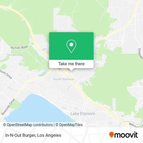 In-N-Out Burger map