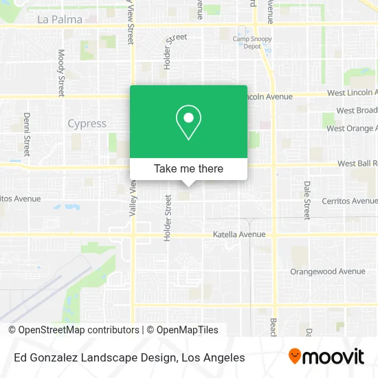 Ed Gonzalez Landscape Design map