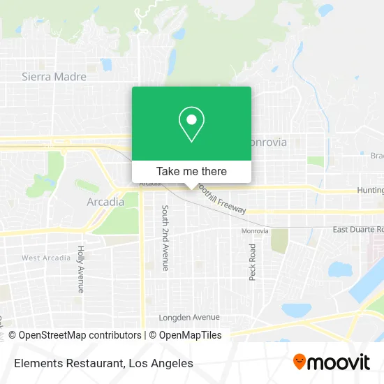 Elements Restaurant map