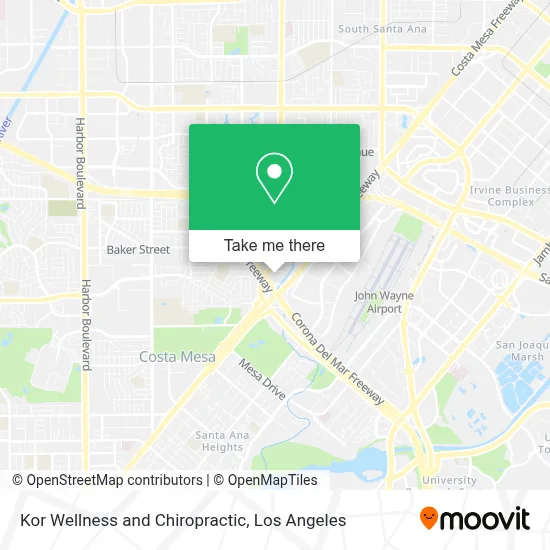 Kor Wellness and Chiropractic map