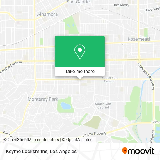 Keyme Locksmiths map