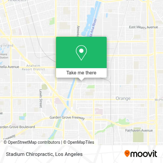 Stadium Chiropractic map