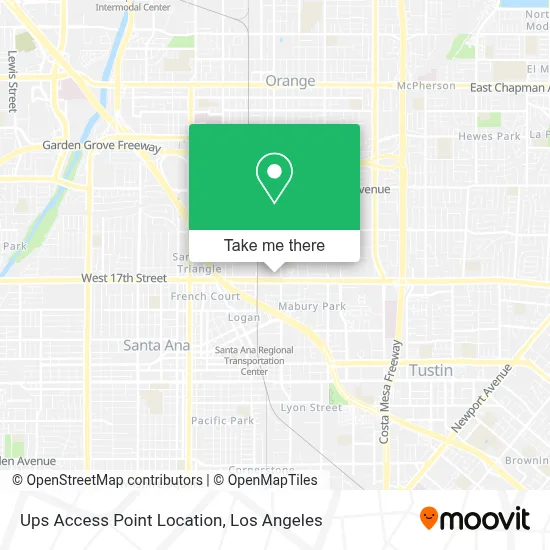 Ups Access Point Location map