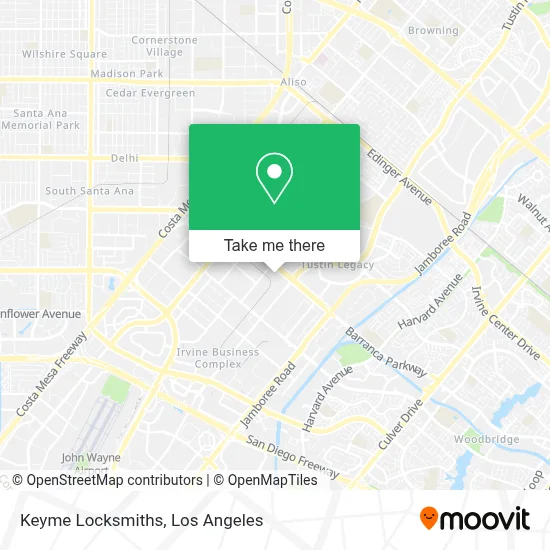 Keyme Locksmiths map