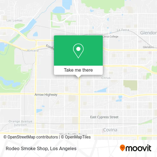 Rodeo Smoke Shop map