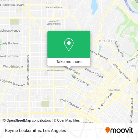 Keyme Locksmiths map