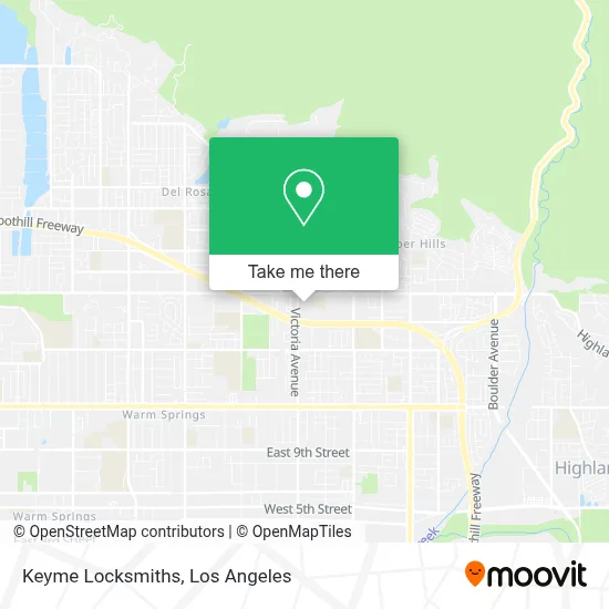 Keyme Locksmiths map