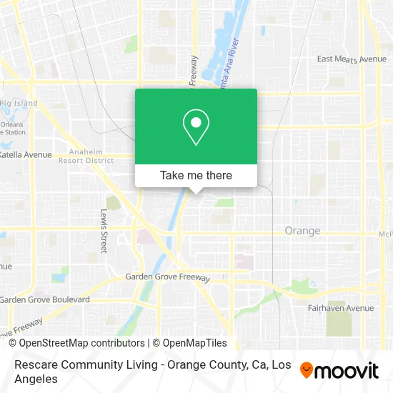 Rescare Community Living - Orange County, Ca map