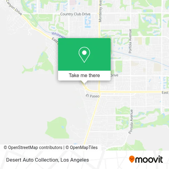 Desert Auto Collection map