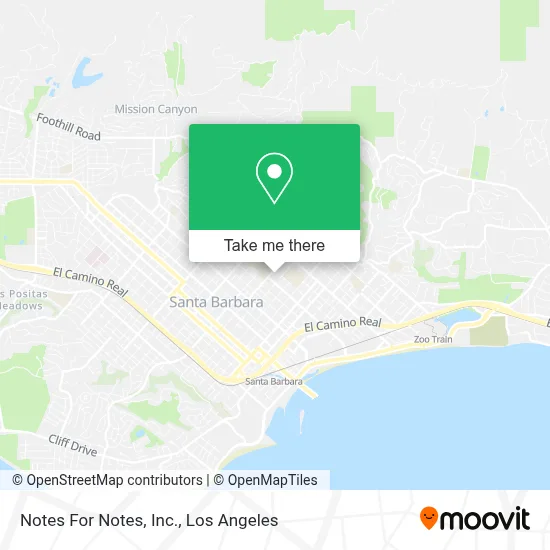 Notes For Notes, Inc. map