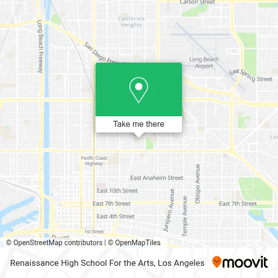 Renaissance High School For the Arts map