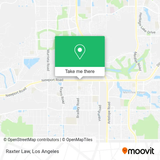 Raxter Law map