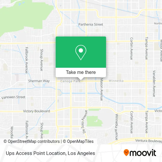 Ups Access Point Location map