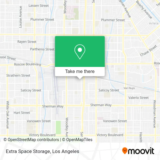 Extra Space Storage map