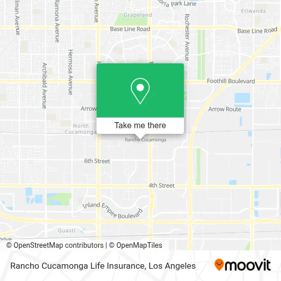 Rancho Cucamonga Life Insurance map