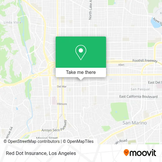 Red Dot Insurance map