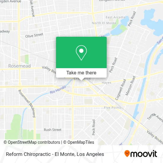 Reform Chiropractic - El Monte map