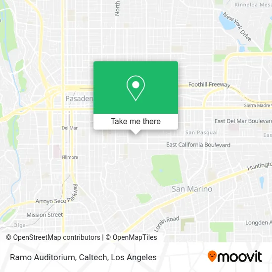 Ramo Auditorium, Caltech map
