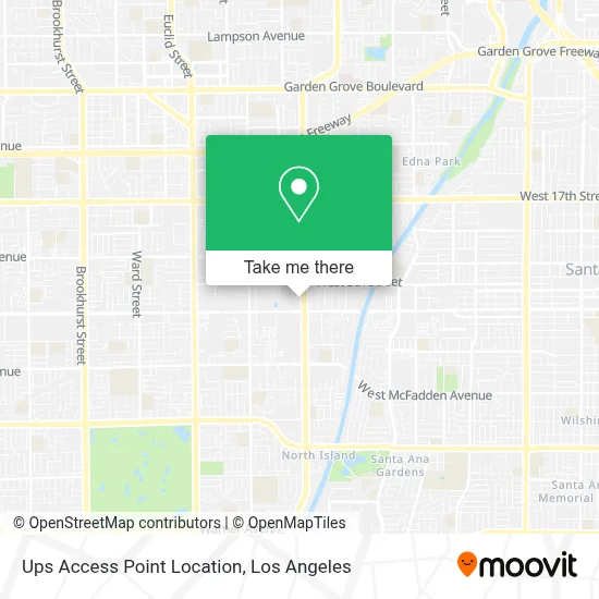 Ups Access Point Location map