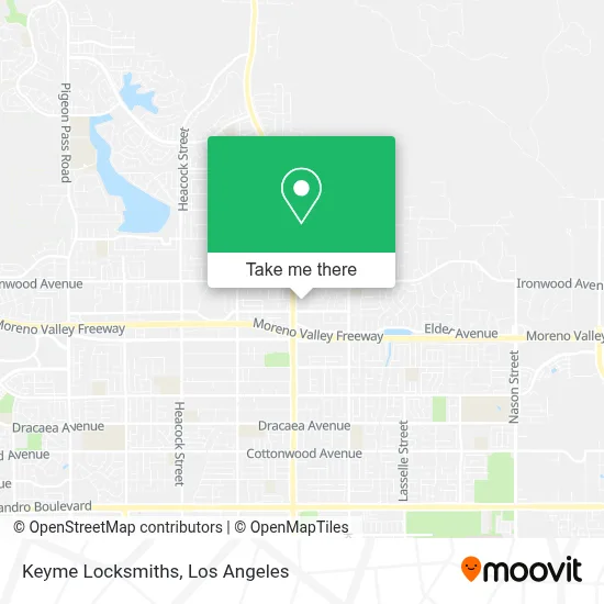 Keyme Locksmiths map