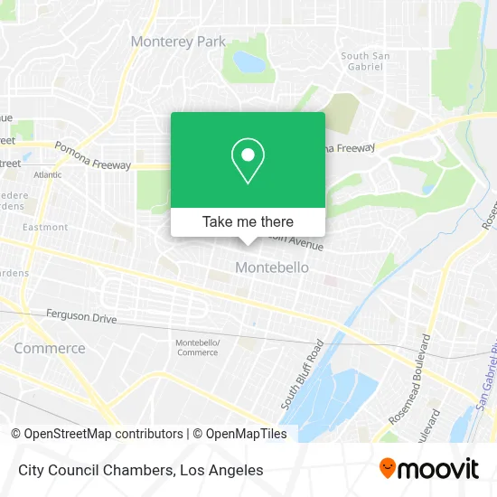 City Council Chambers map