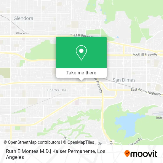 Ruth E Montes M.D.| Kaiser Permanente map