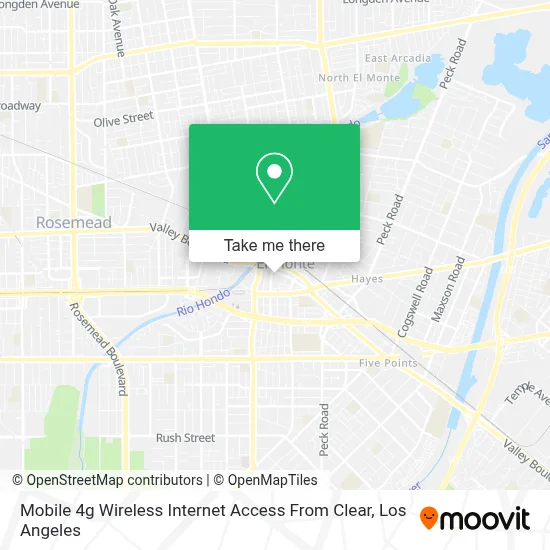 Mobile 4g Wireless Internet Access From Clear map