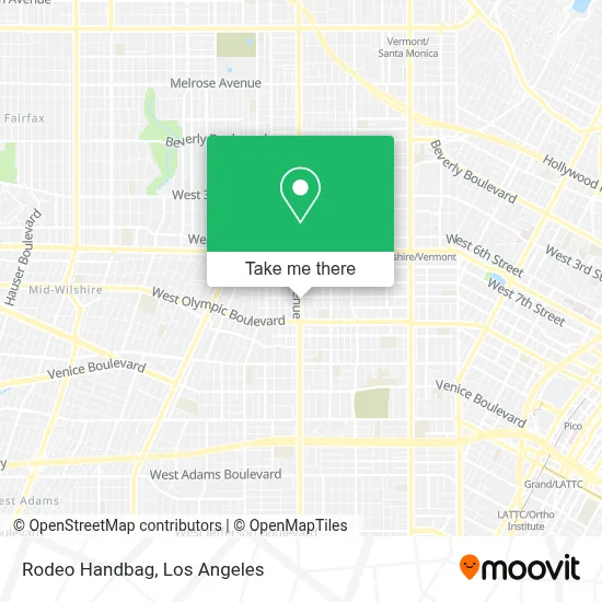 Rodeo Handbag map