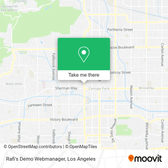 Rafi's Demo Webmanager map