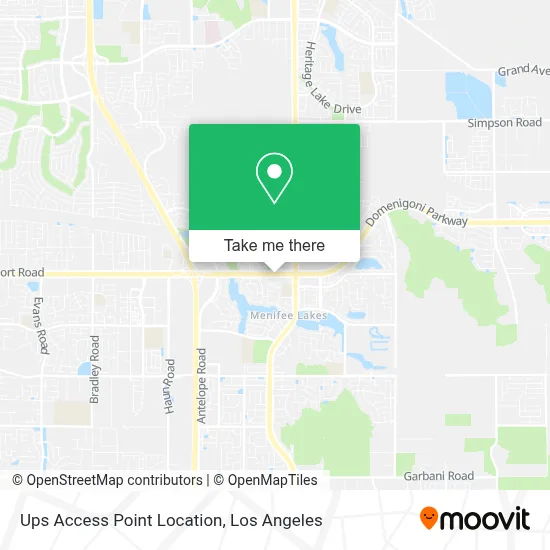 Ups Access Point Location map