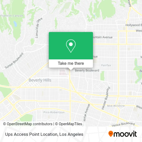 Ups Access Point Location map