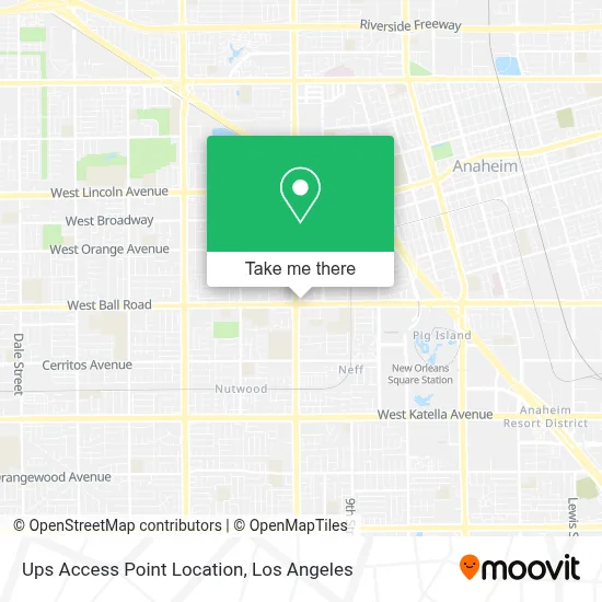 Ups Access Point Location map